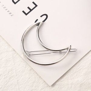 Moon Shaped Geometric Hair Pin